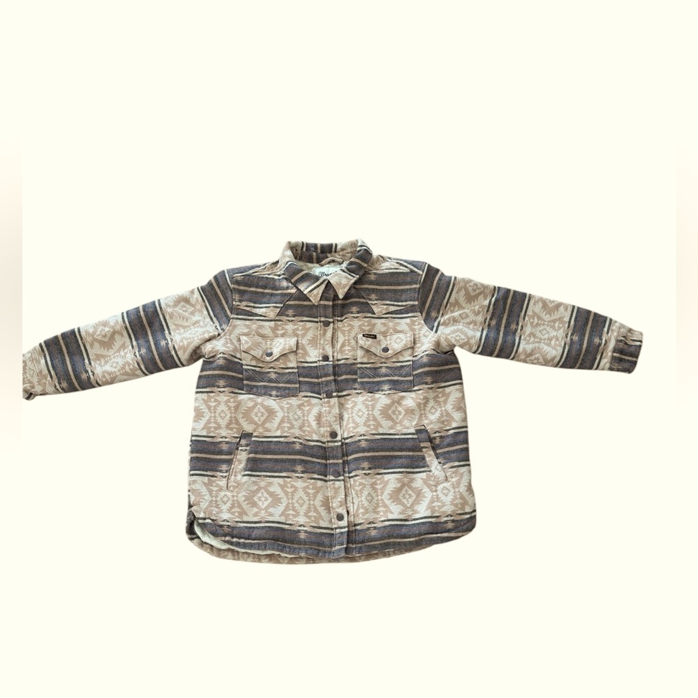Wrangler Tan and Gray Shirt Jacket